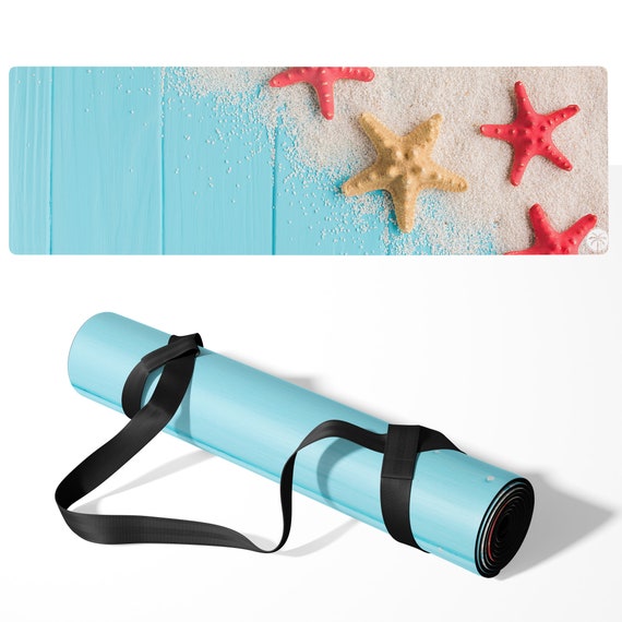 Beach Theme Yoga Mat Ships Next Day Custom Workout Mat for Men and Women Non Slip Rubber Exercise Mat Mat For Pilates Yoga Gym Etsy Australia