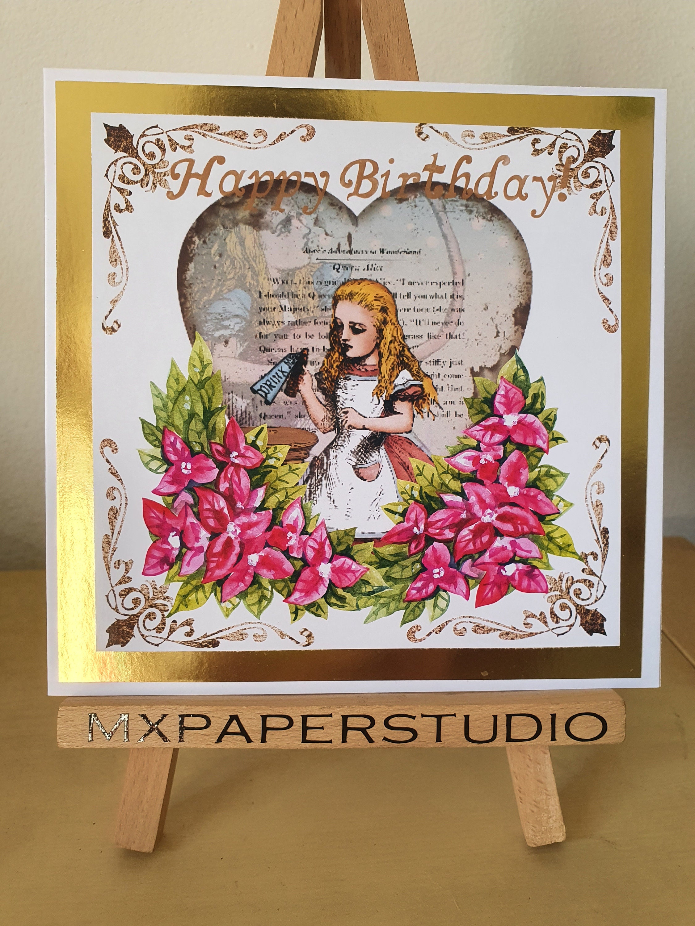 Alice In Wonderland Birthday Card Printable