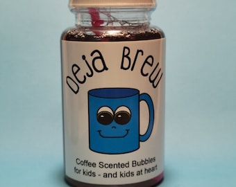 Coffee Scented Blowing Bubbles -fun toys cheap gifts weird smells outdoor games party favor weird gift smelly toys all ages kids gifts