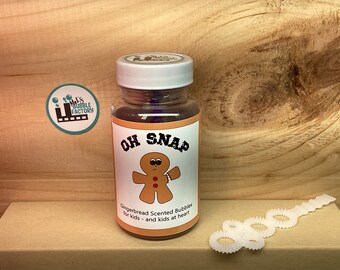 Gingerbread Scented Blowing Bubbles - fun toys cheap gifts weird smells outdoor games party favor weird gift smelly toys all ages kids gifts