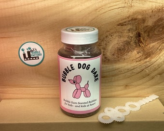 Bubble Gum Scented Blowing Bubbles ~ smelly sensory play cheap toys unique gifts silly scents yard games toddler friendly birthday gift