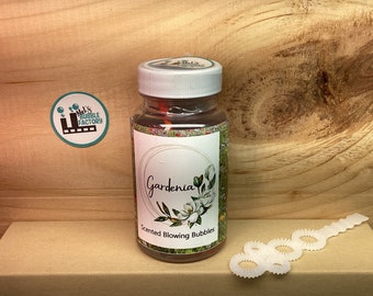 Gardenia Scented Blowing Bubbles - Bubbles - Flowers - Flower Scent - Wedding Favor- Wedding Bubbles - Floral