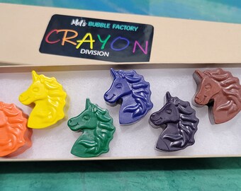 Personalized *SCENTED* Unicorn Shaped Crayons - Custom Gift - Stocking Stuffer - Crayon Name - Scented Crayons - Crayon Shapes - Class Gift