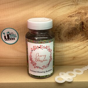 Cherry Blossom Scented Blowing Bubbles - Bubbles for Kids - Scented Bubbles - Cherry Blossom Festival - Spring Scents - Wedding Favors