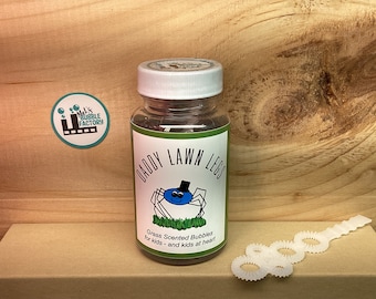 Grass Scented Blowing Bubbles - funny gifts boy toys girl toys Easter basket Valentines Day stocking stuffer classroom gift birthday fun