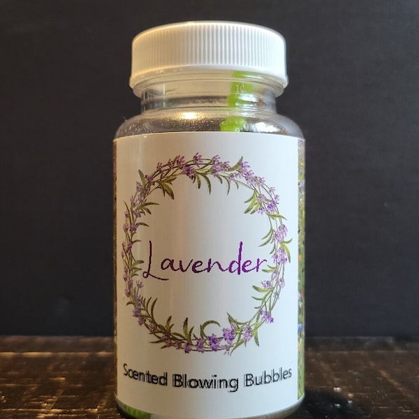 Lavender Scented Blowing Bubbles - Bubbles for Kids - Scented Bubbles - Calming Spa  - Spring Scents - Wedding Favors ~ Unique Gifts for Mom