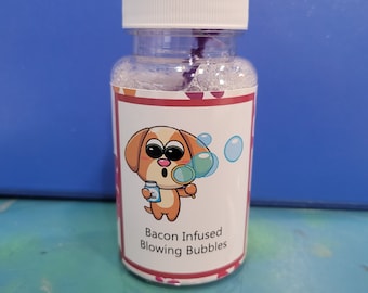 Bacon Scented Blowing Bubbles ~ Dog Toys ~ Bubbles for Dogs