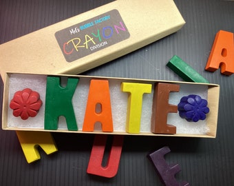 Personalized *SCENTED* Name Crayons - personalized gift custom name create your own creative gift coloring book school supplies teacher
