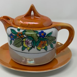 Japanese Lustre Ware Tea Pot Wonderful Condition