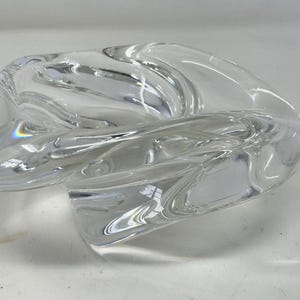 Vintage Clear Crystal Bowl  St. Louis Crystal France 5&quot;