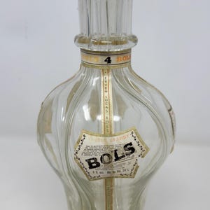 2 Collectable Bols/Fait Main French Liquor Bottles With 4 Chambers Large and Medium Size image 2