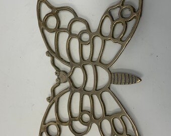 Brass Butterly Vintage Trivet