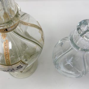 2 Collectable Bols/Fait Main French Liquor Bottles With 4 Chambers Large and Medium Size image 10
