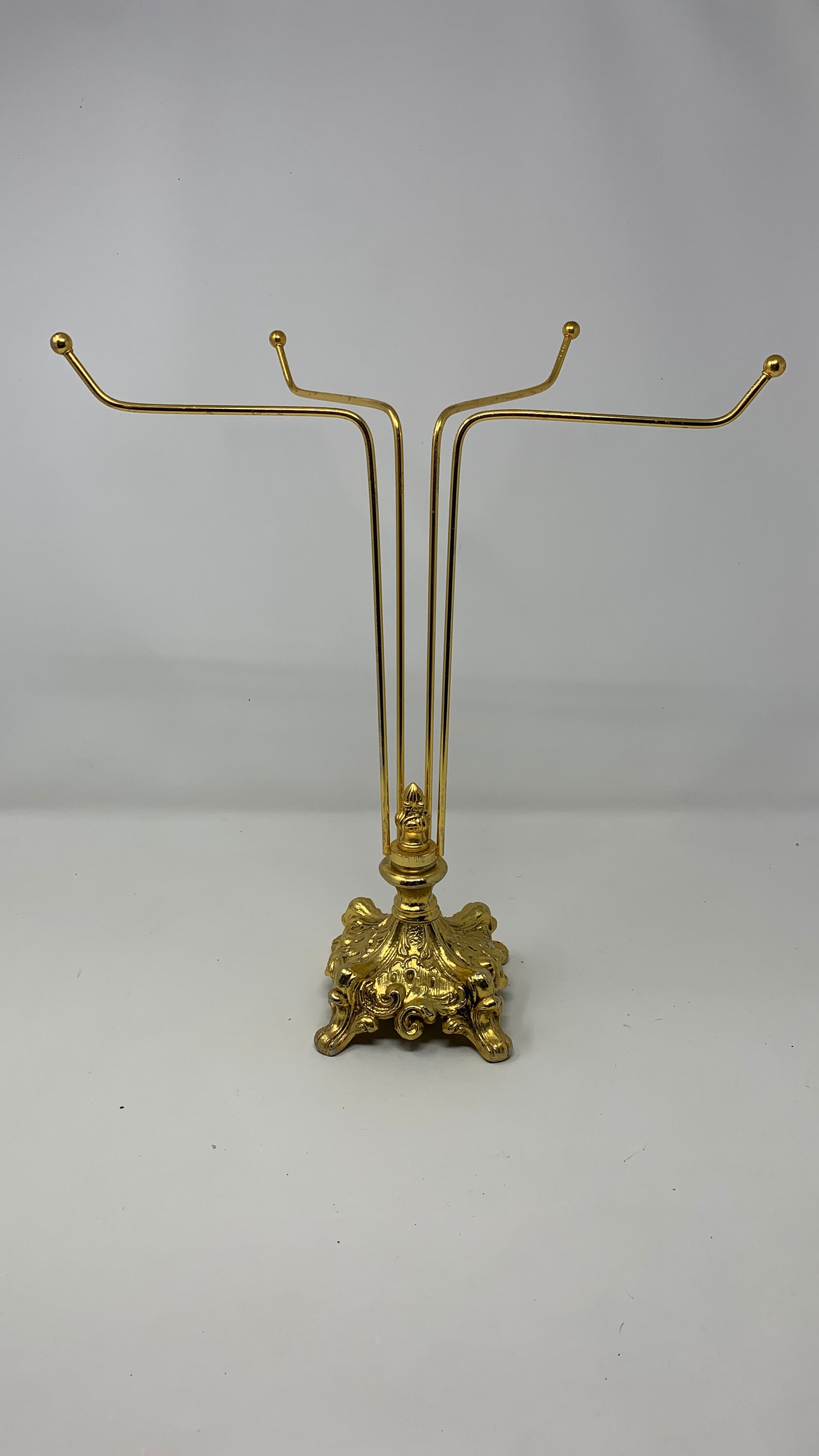 Brass Towel Rack Vintage Countertop Towel Holder/jewelry Etsy