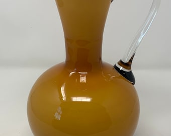 Empoli Italian Butterscotch Cased  Pitcher Uncommon 10&quot;