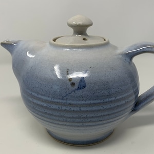 Studio Keramik Vintage Teekanne in Wunderschönen Blau