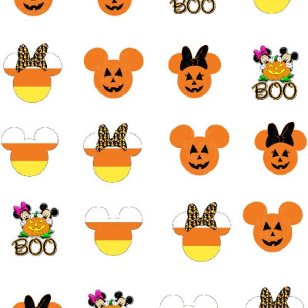 Mickey Nail Decals Etsy