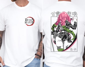 Mitsuri Kanroji Dämonentöter T-Shirt, Love Hashira, Manga Tee, Unisex Garment-Dyed Shirt, Dämonentöter Fan Geschenk, Anime Liebhaber Top