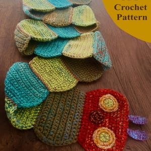 Hungry Caterpillar Scarf Crochet Pattern | PDF Download | Suitable for Beginners