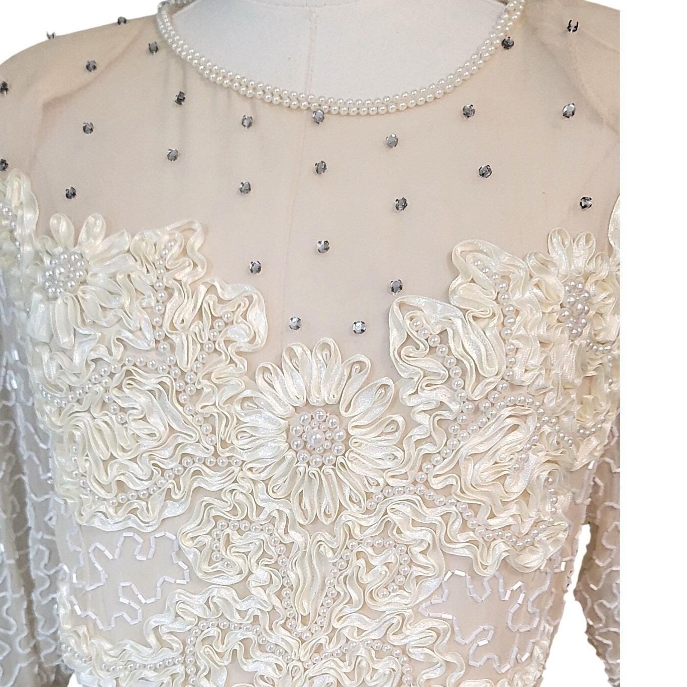 white christmas dresses Vintage Alyce Designs Beaded & Sequin Dress main image 0