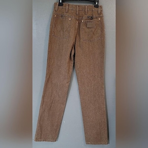 Wrangler Vintage Cowboy Cut 936 Slim Fit Denim Jeans 28x30 Brown 100% Cotton NWT imagen 1