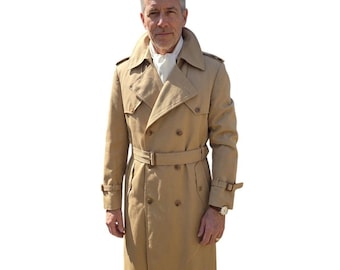 Vintage 1970s Christian Dior Tan Cotton Trench Coat, S/M - Etsy