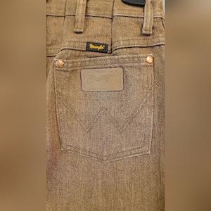 Wrangler Vintage Cowboy Cut 936 Slim Fit Denim Jeans 28x30 Brown 100% Cotton NWT imagen 2