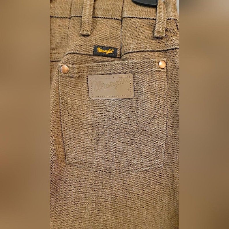 Wrangler Vintage Cowboy Cut 936 Slim Fit Denim Jeans 28x30 Brown 100% Cotton NWT imagen 2