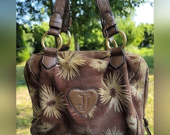 Juicy Couture 2yk  Tan Floral Shoulder Bag