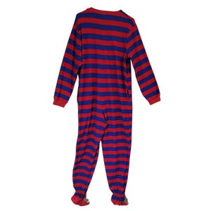 Pyjama une pièce vintage Nick & Nora Sock Monkey en polaire, taille M image 6