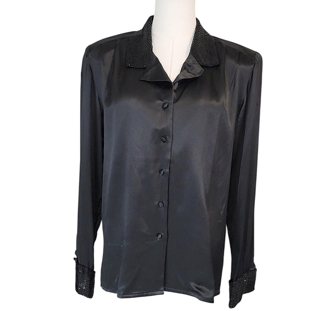 Chemise Homme En Soie Crème De Soie - Manches Longues, Taille M, Multicolore, Neuve Sans étiquettes