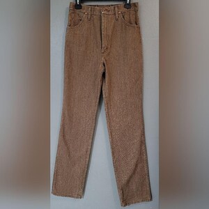 Wrangler Vintage Cowboy Cut 936 Slim Fit Denim Jeans 28x30 Brown 100% Cotton NWT imagen 3