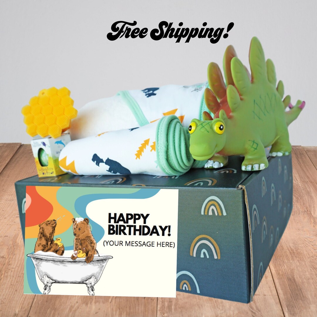 Toddler Boy Happy Birthday Gift - Bath Gift Set for Baby & Toddler Boys ...