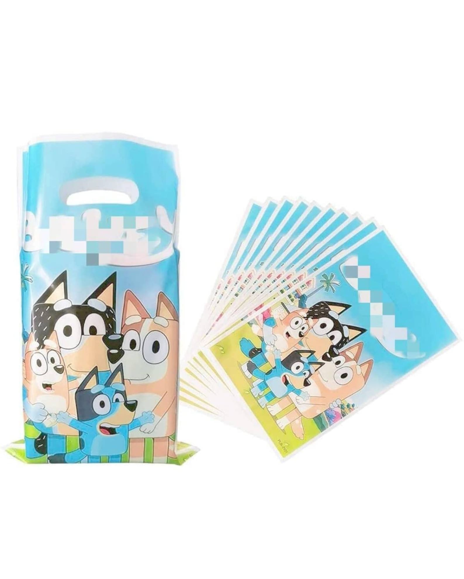 30 Pc Set Bluey Gift Bags Bluey Birthday Bluey Bags Bluey Etsy