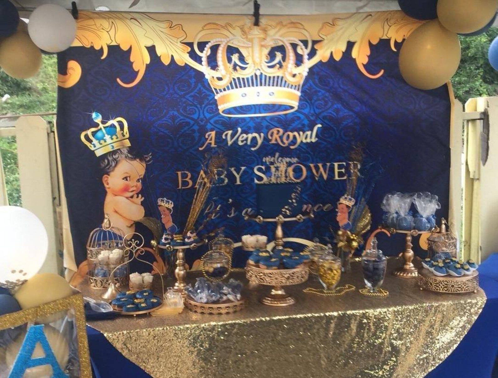 5x7ft Hispanic Baby Shower Boy Backdrop Royal Prince Baby Etsy