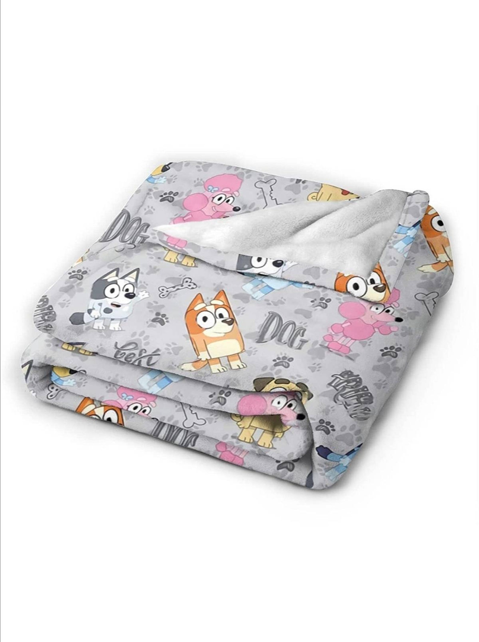 50x40 Bluey Blanket Bluey Plush Blanket Bluey Gift Pink Etsy UK
