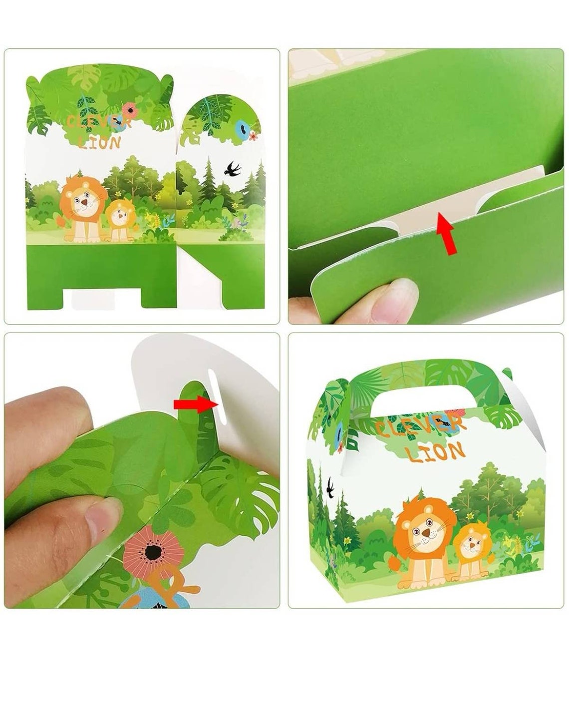 24 Pc Safari Animals Baby Shower Box Safari Animals Gift Box Etsy