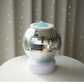 Disco Ball Wax Warmer: Rotating Color Changing Night Light