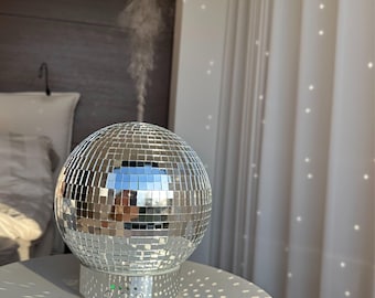 Disco Ball Diffuser Speaker: Large Rotating Aromatherapy Diffuser, Bluetooth, Maximalist Decor