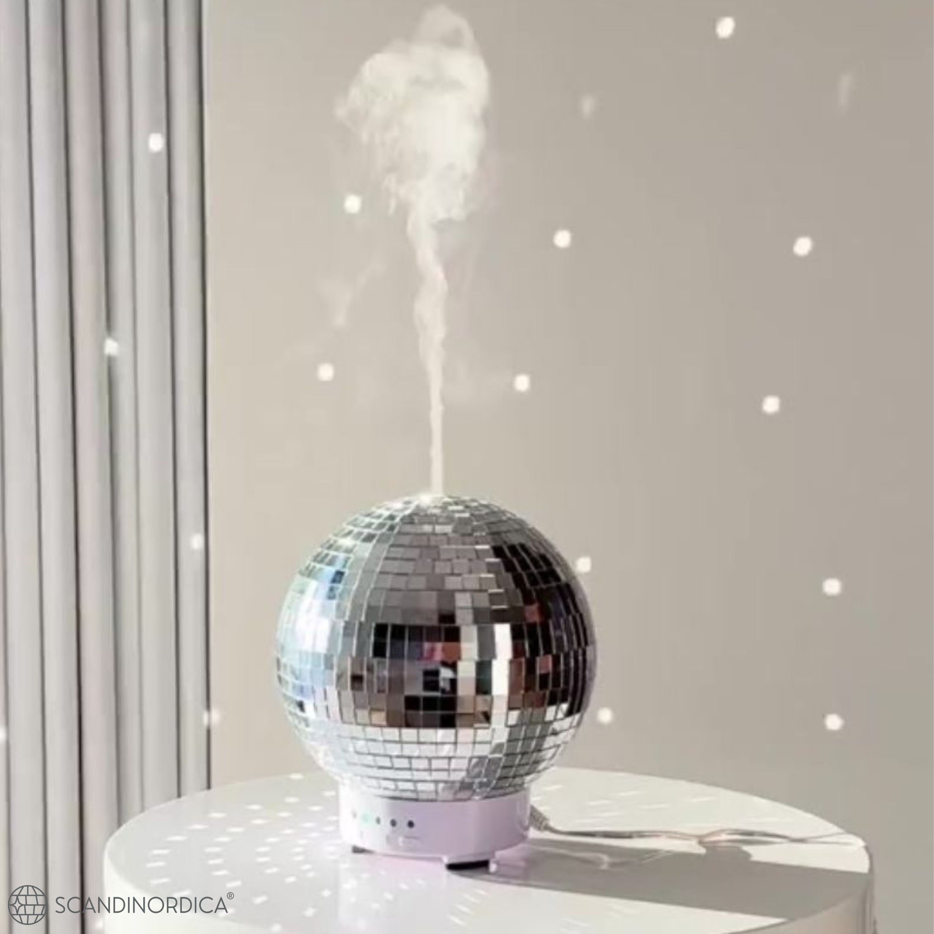 Disco Ice Bucket Mirrored Disco Ball Decor Diffuser 70S Themed