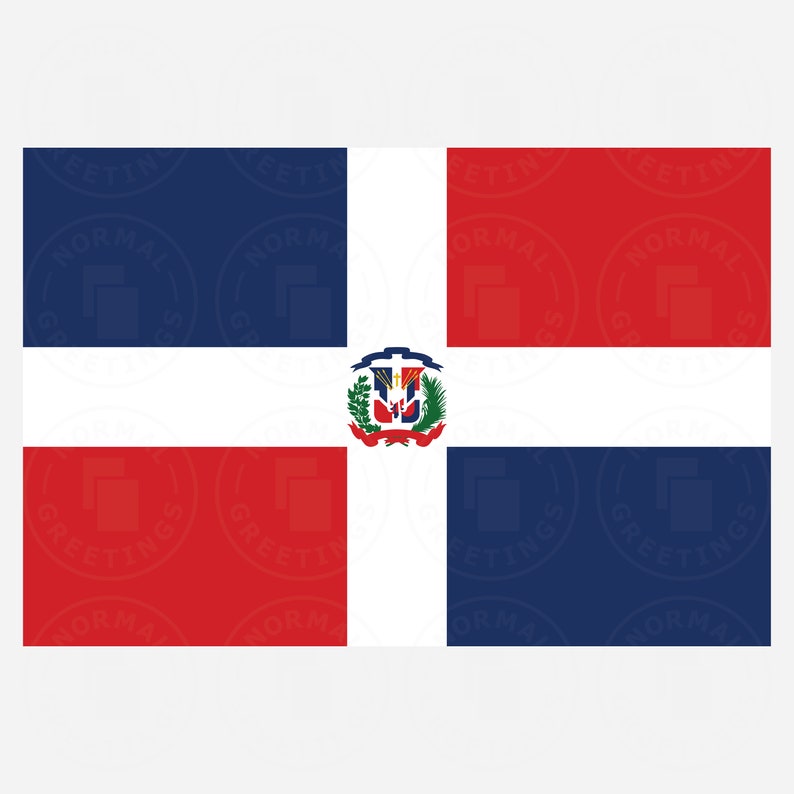 dominican republic flag simple minimalist svg png cricut cut files bandera dominicana