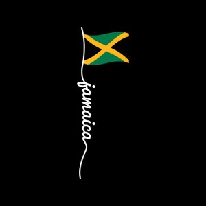 Jamaica Flagpole SVG Jamaican Flag Caribbean American Pride Cricut Files Vector Layered svg Kingston Rastafarian Patois