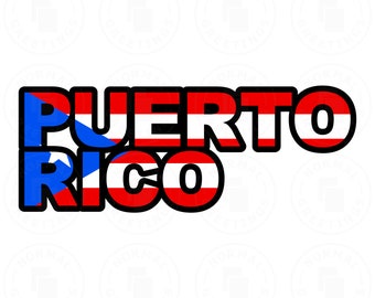 Puerto Rico Flag SVG Cricut File Puerto Rican Boricua Cut Files PNG Vector San Juan Ponce Carolina Spanish Puertorriqueño Spanish