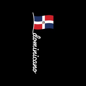 Dominican Republic Flag Dominicano Flagpole Script SVG File Bandera Dominicana de Republica Dominicana Cricut Files Cut PNG Vector