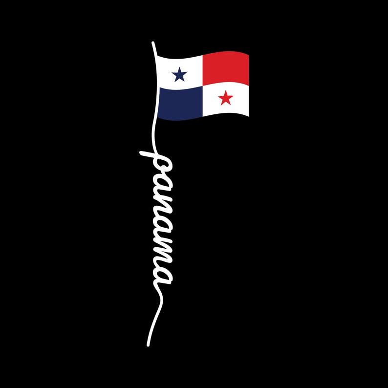 panama flag script panamanian pride svg file cricut files panama outline shape svg latin american bandera Panameña