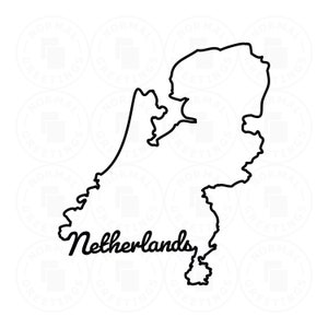 Países Bajos SVG PNG Esquema Bandera holandesa Orgullo estadounidense holandés Europa Cricut Archivo Cortar archivos Vector Capas svg Archivos Amsterdam Holanda Clipart