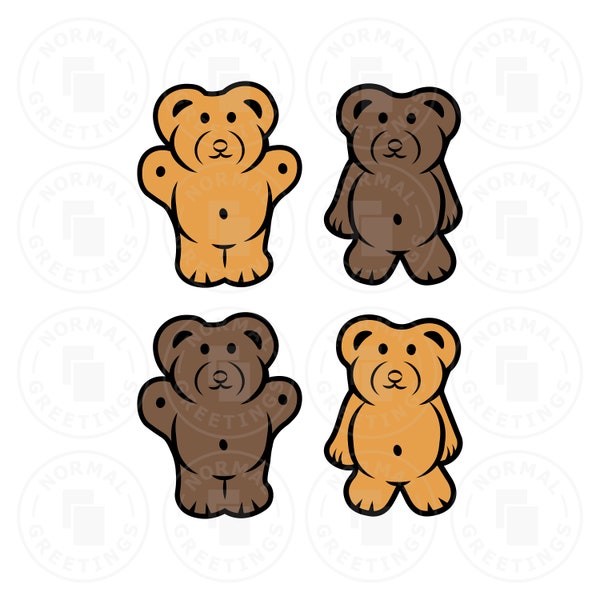 Teddy Grahams Bear Cookies Graham Crackers Nabisco Cute Honey Cinnamon Chocolate Cookie Clipart Cricut Files Cut FIles SVG PNG Snacks