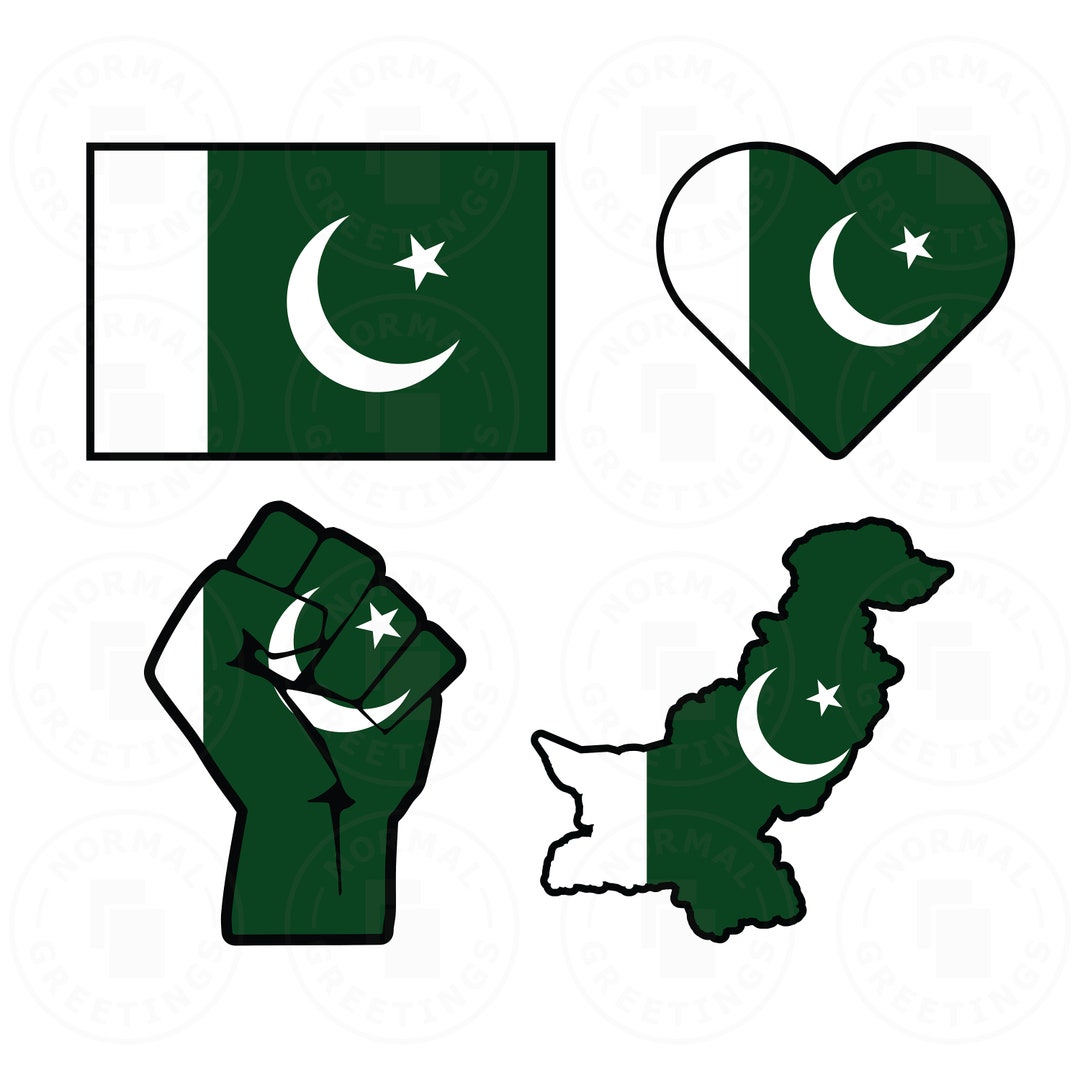 Pakistan Flag SVG PNG Bundle Pakistani Flag Cricut Cut Files - Etsy ...