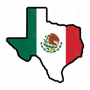 Texas State Mexican Flag SVG Mexico American Chicano Cricut Files Cut Files PNG Vector Austin Houston Dallas San Antonio Texan
