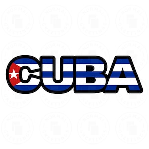 Kuba-Flagge Text SVG PNG Flagge Bandera Cubana Cricut Dateien Schnittdateien Vektor Cubano Latein Stolz Kubanische Flagge Miami Florida Havanna